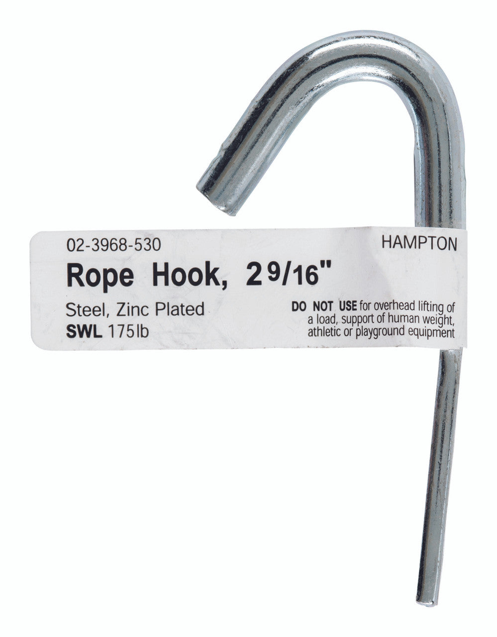 steel hook rope .236 x 2.56 hook bolt ring hardware