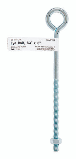 Bolt Eye With Nut 1/4 X 6