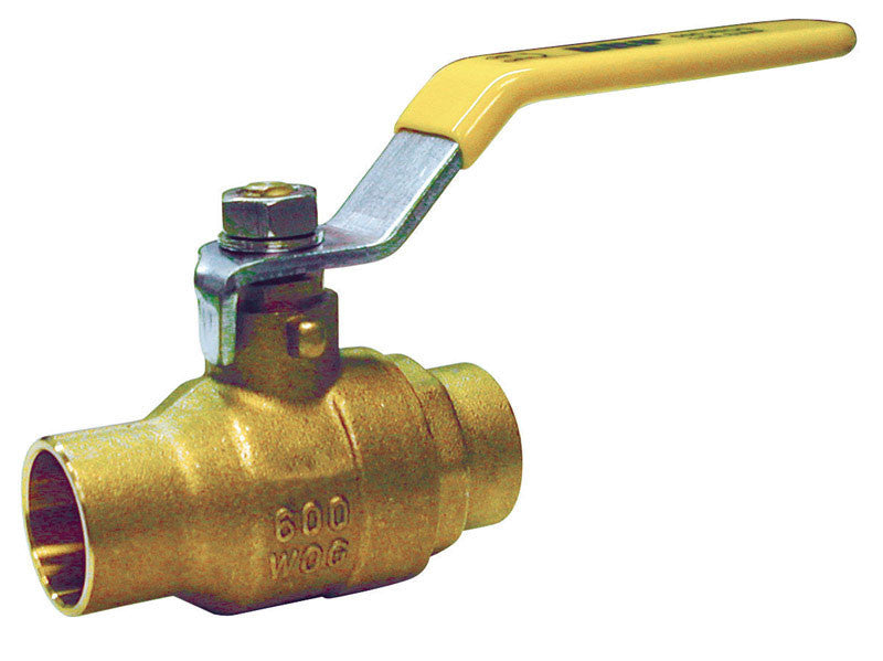 BK Products ProLine 1/2 in. Brass Solder Ball Valve Full Port