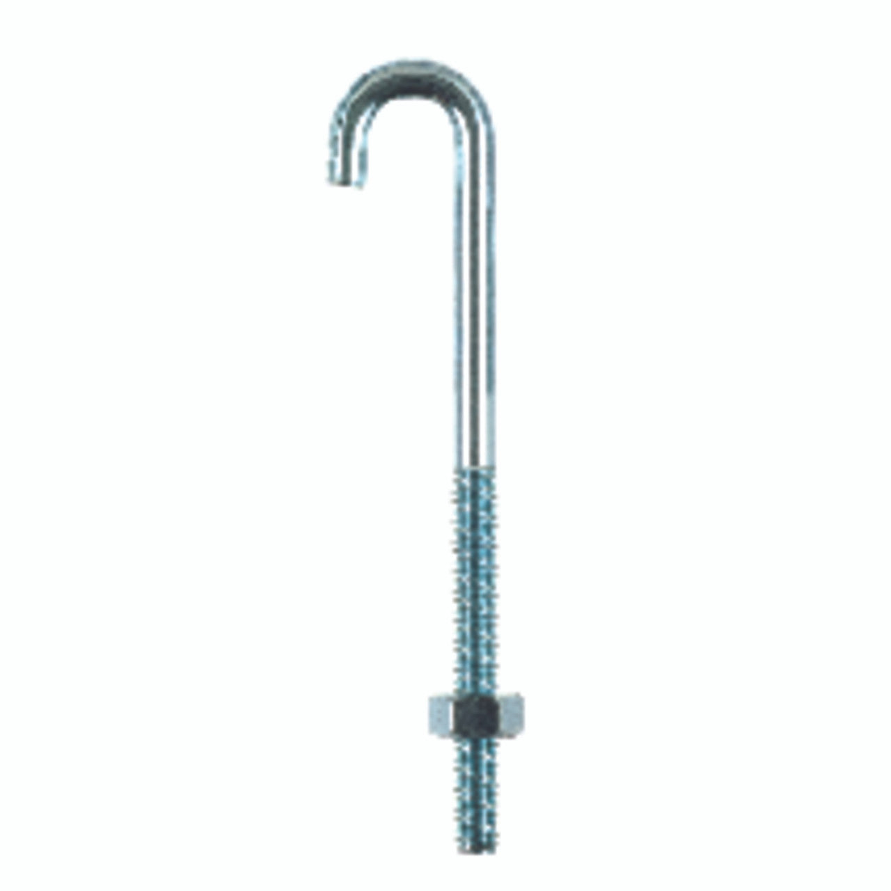 hampton small zinc-plated silver zinc 0.6875 in. l j-bolt 125 lb. 1 pk hardware