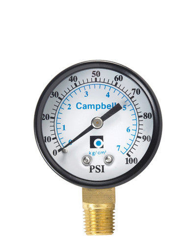 Campbell Pressure Gauge 100 Psi