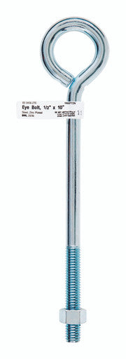 Bolt Eye With Nut 1/2 X 10