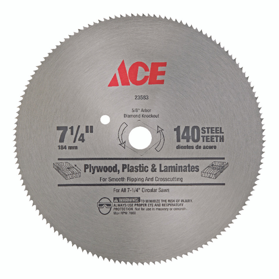 BLADE CIRCULAR 7-1/4 STEEL 140T