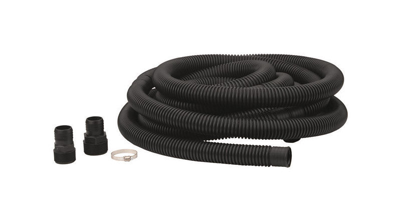 plastic discharge hose 1-1/4 inch 24 ft pump fluid transfer