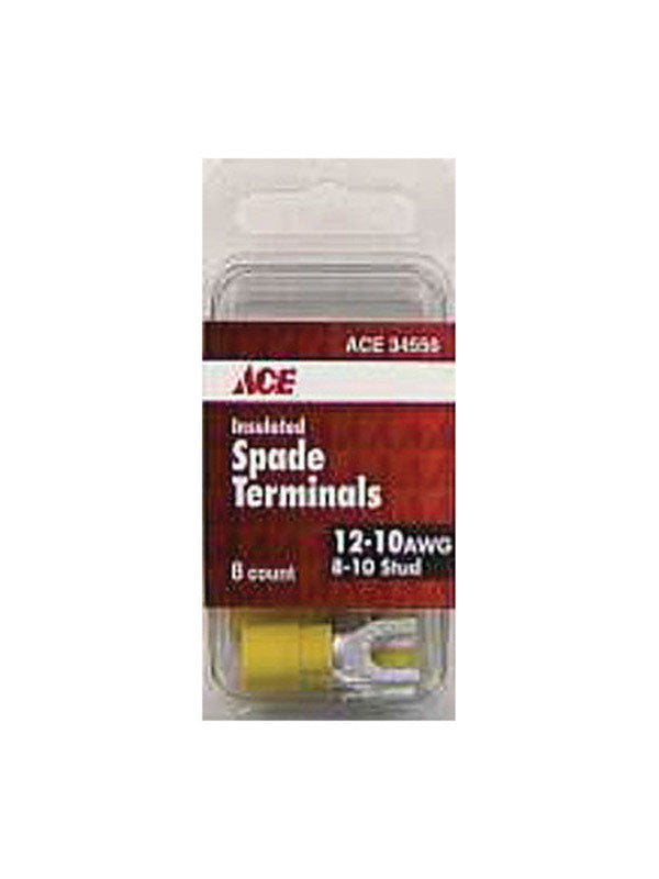 TERMINAL SPADE 12-10 AWG 8-10 STUD 8 PACK