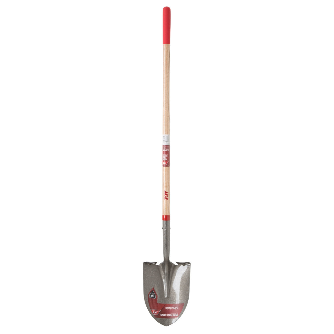 Ace Steel 9 in. W x 58 in. L Round Point Shovel Wood Handle