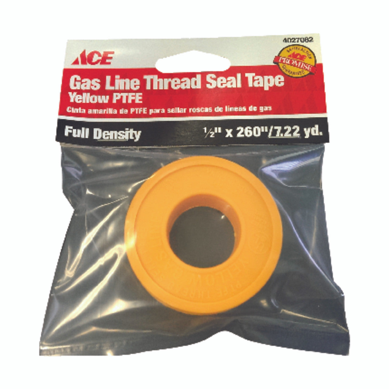 ace yellow 260 in. l x 1/2 in. w thread seal tape 0.07 oz. plumbing plumbing supply