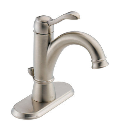 Delta Porter Brushed Nickel Single Handle Lavatory Pop-Up Faucet 4 In.