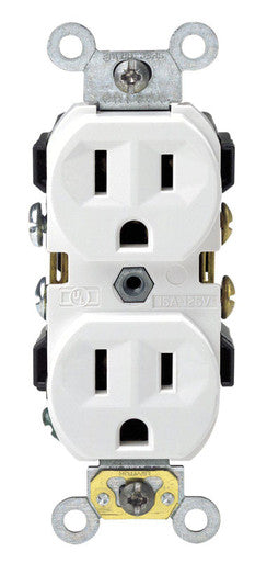 Duplex Receptacle White 15 Amp