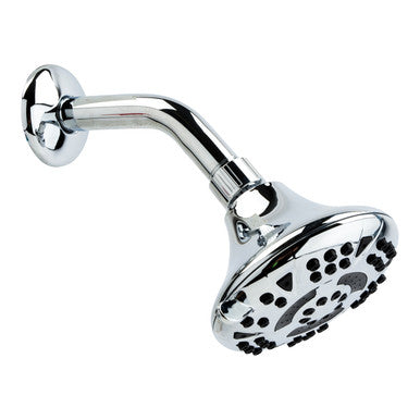 Oakbrook Chrome Pvc 5 Settings Wallmount Showerhead 1.8 Gal.