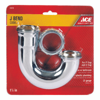 Ace 1-1/2 In. Dia. Brass J-Bend