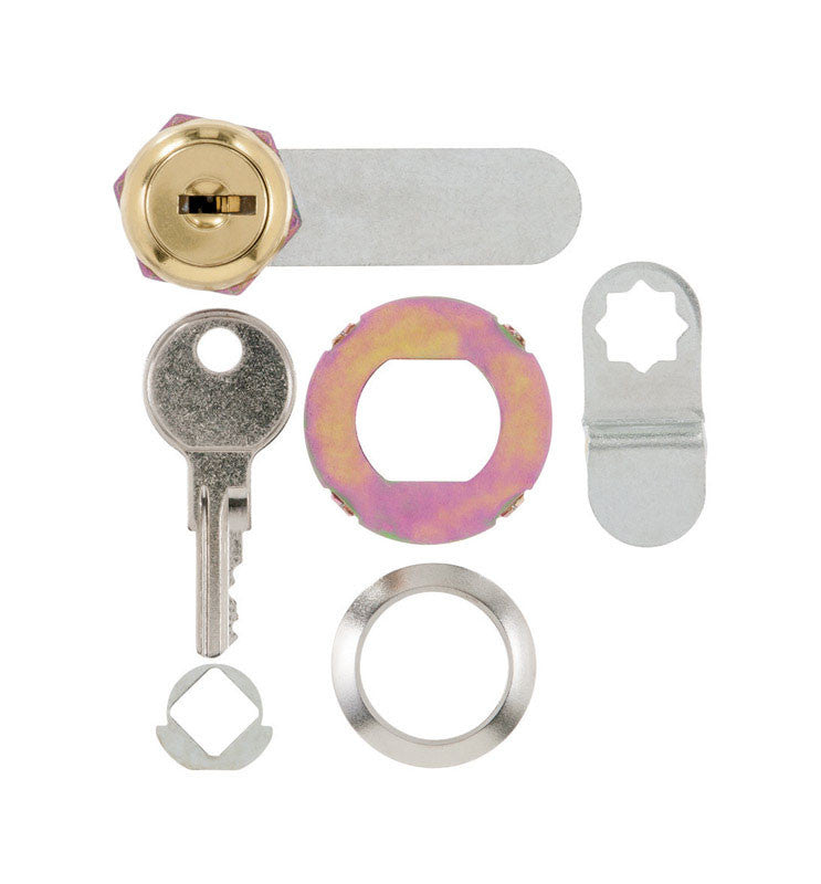 ace bright brass silver brass cam lock padlock security hardware