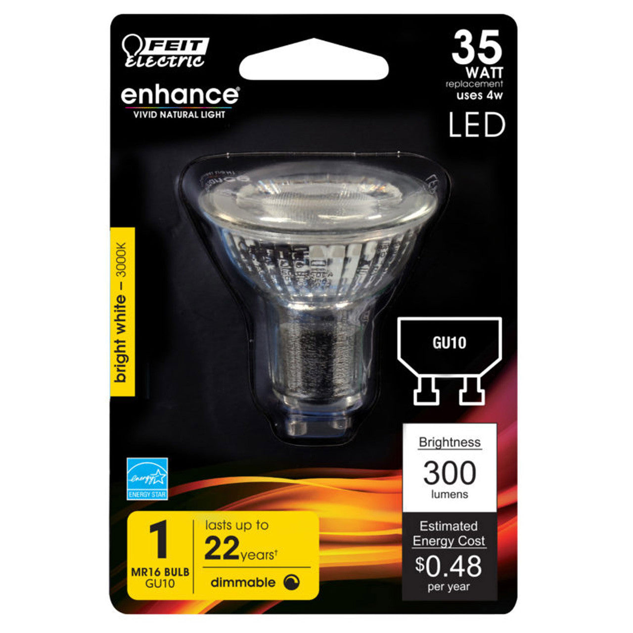 feit electric mr16 gu10 led bulb bright white 35 watt equivalence led light bulb 35W bright white