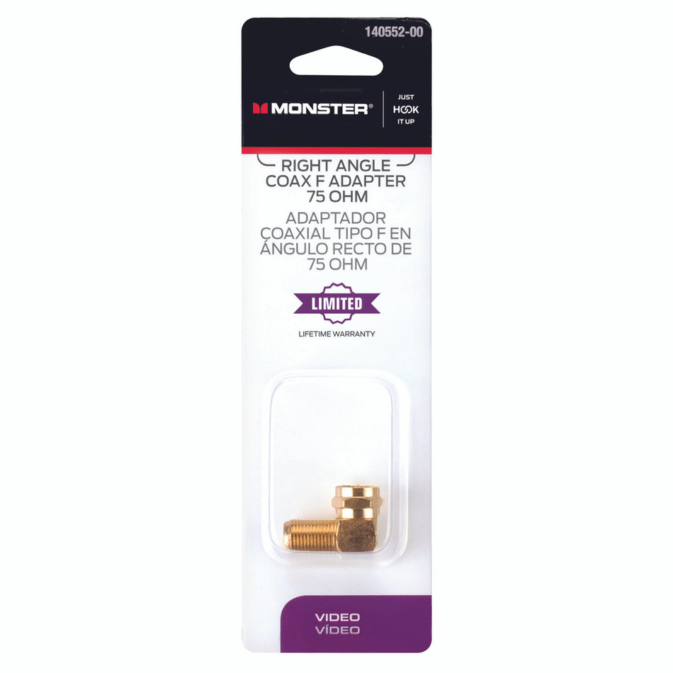 RIGHT ANGLE COAXIAL F ADAPTER