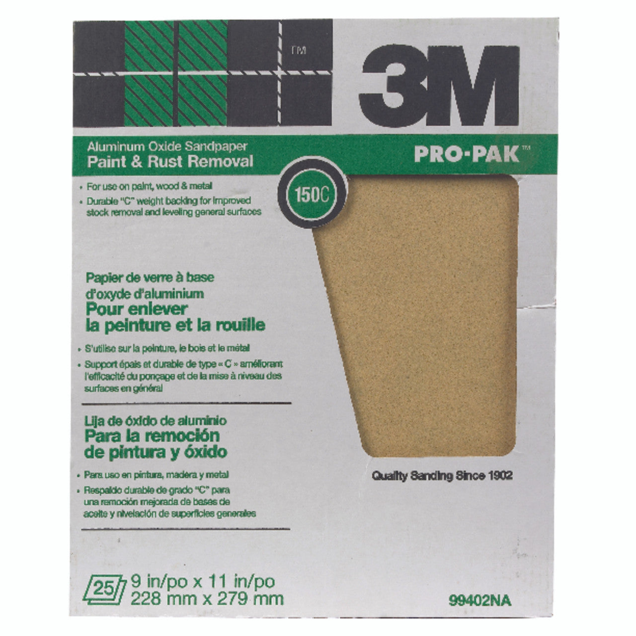 sandpaper sheet 9 in. x 11 in. abrasive sanding