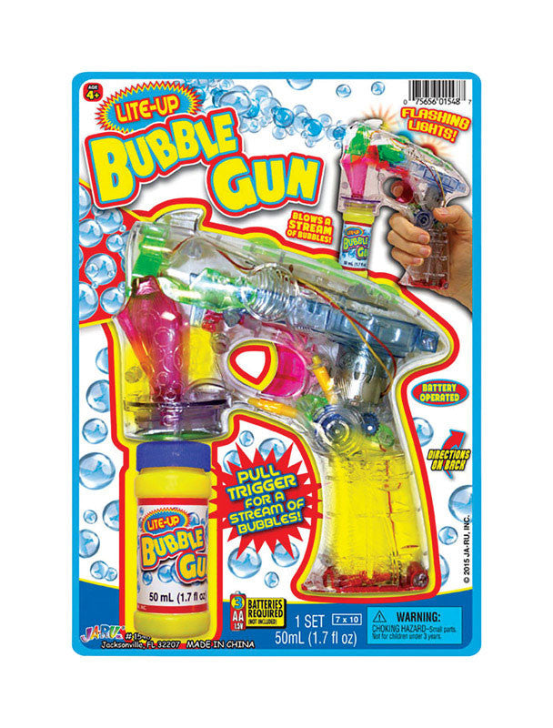 light up bubble gun novelty toy led bubbles