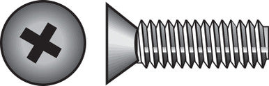 Hillman No. 6-32 x 2 in. L Phillips Flat Head Zinc-Plated Steel Machine Screws 100 pk