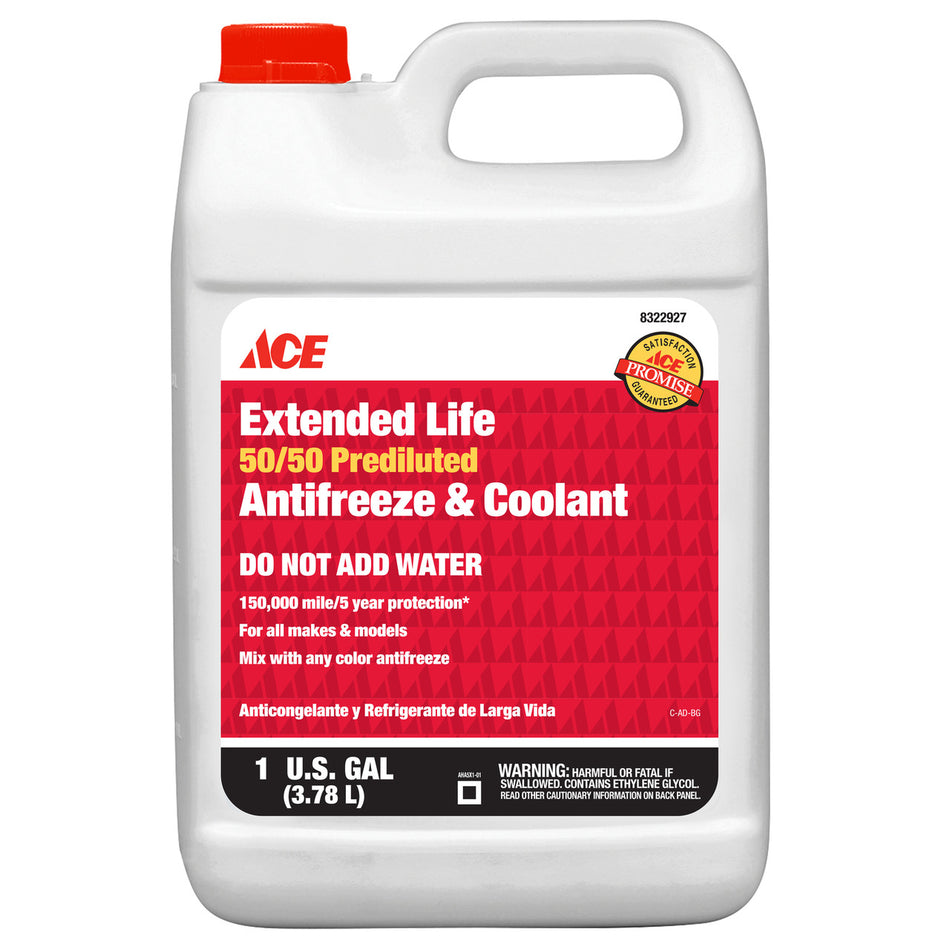 ACE 50/50 ANTIFREEZE COOLANT 128 OUNCE