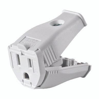 Ground Cord Outlet 15 Amp White
