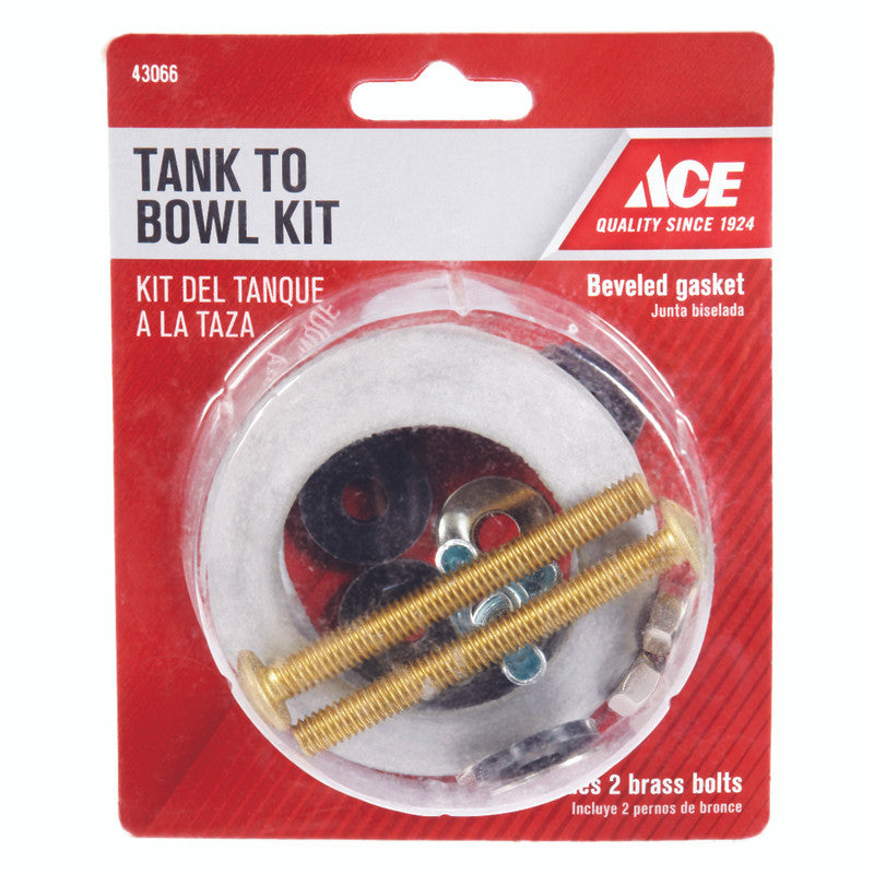 Ace Tank to Bowl Kit Brass/Rubber