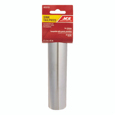 Ace 1-1/2 In. Dia. X 6 In. L Brass Tailpiece