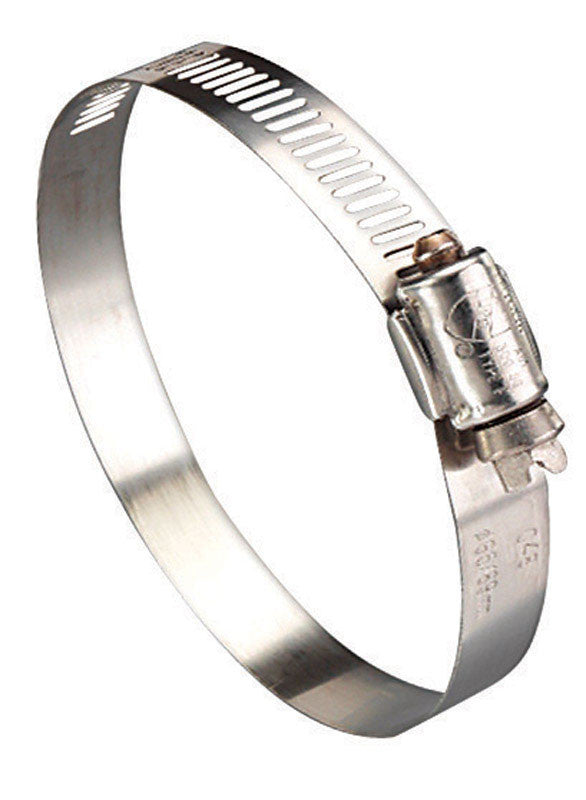 Ideal Hy Gear 1/2 in. to 1-1/16 in. SAE 10 Silver Hose Clamp Stainless Steel Band