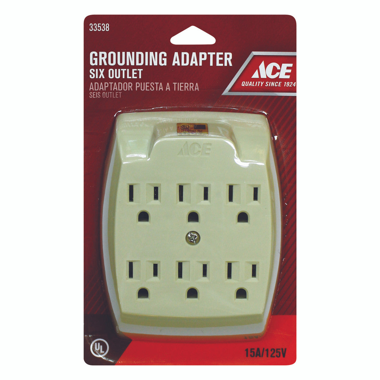 adapter outlet 2-6 ivory 15 amp outlet adapter power tap