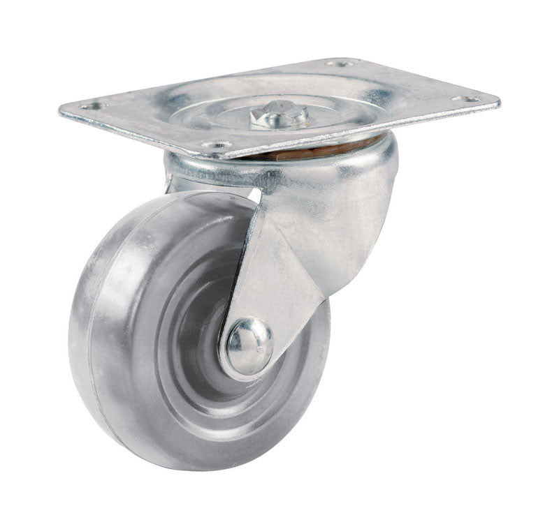 Shepherd 2 in. Dia. Swivel Rubber Caster 125 lb. 1 pk