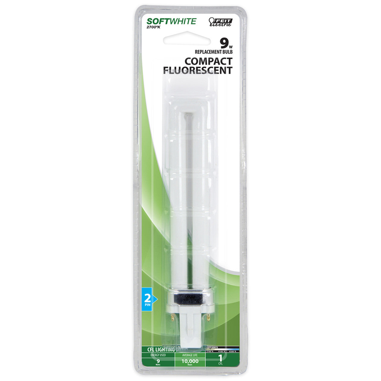 feit electric 9 watt pl cfl bulb soft white specialty 2700 k 1 pk cfl light bulb 9W soft white