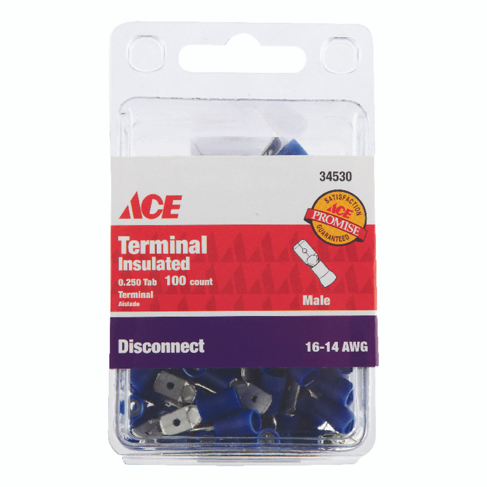 DISC MALE INSULATED 16-14 AWG 250 TAB