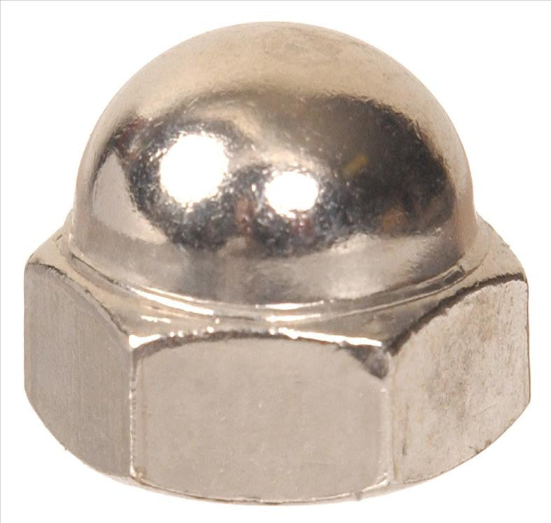 steel acorn nut 1/4 fastener hardware