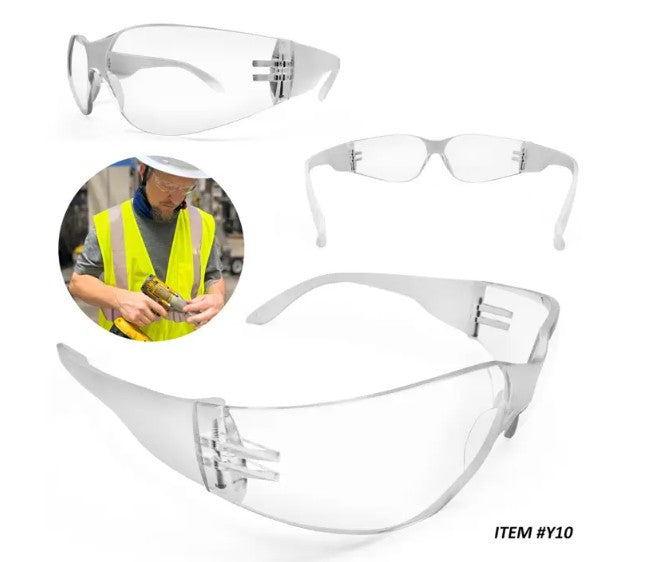 GLASSES CLEAR LENS SCRATCH RES