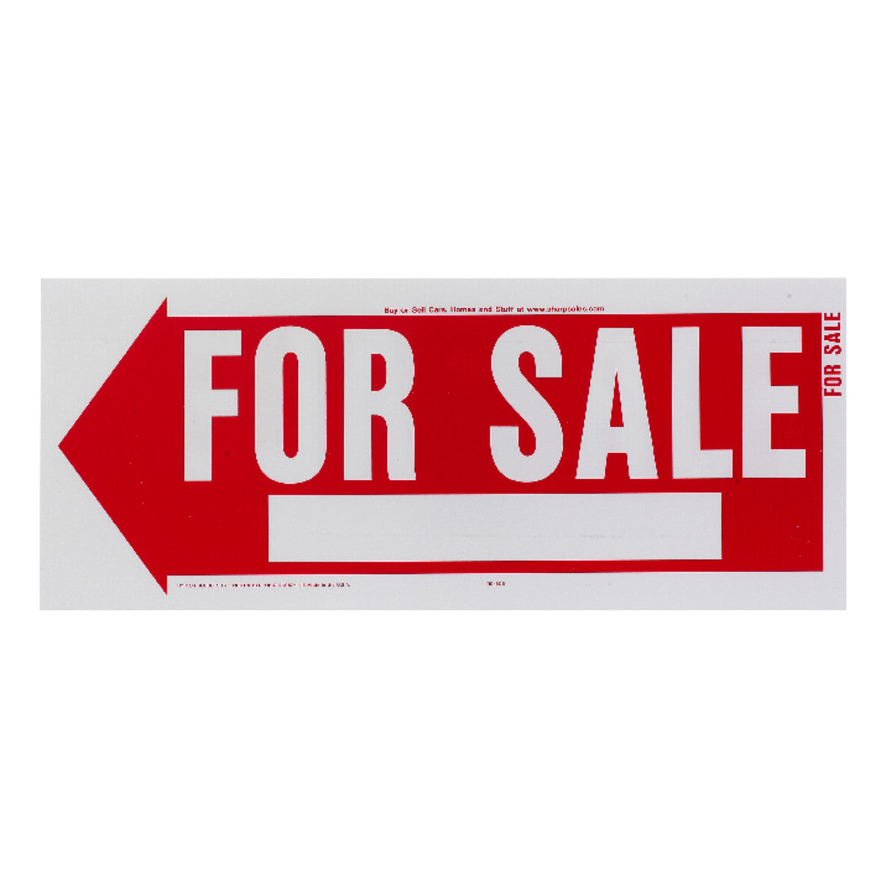 hy-ko english white informational sign 9.5 in. h x 24 in. w facility sign safety identification