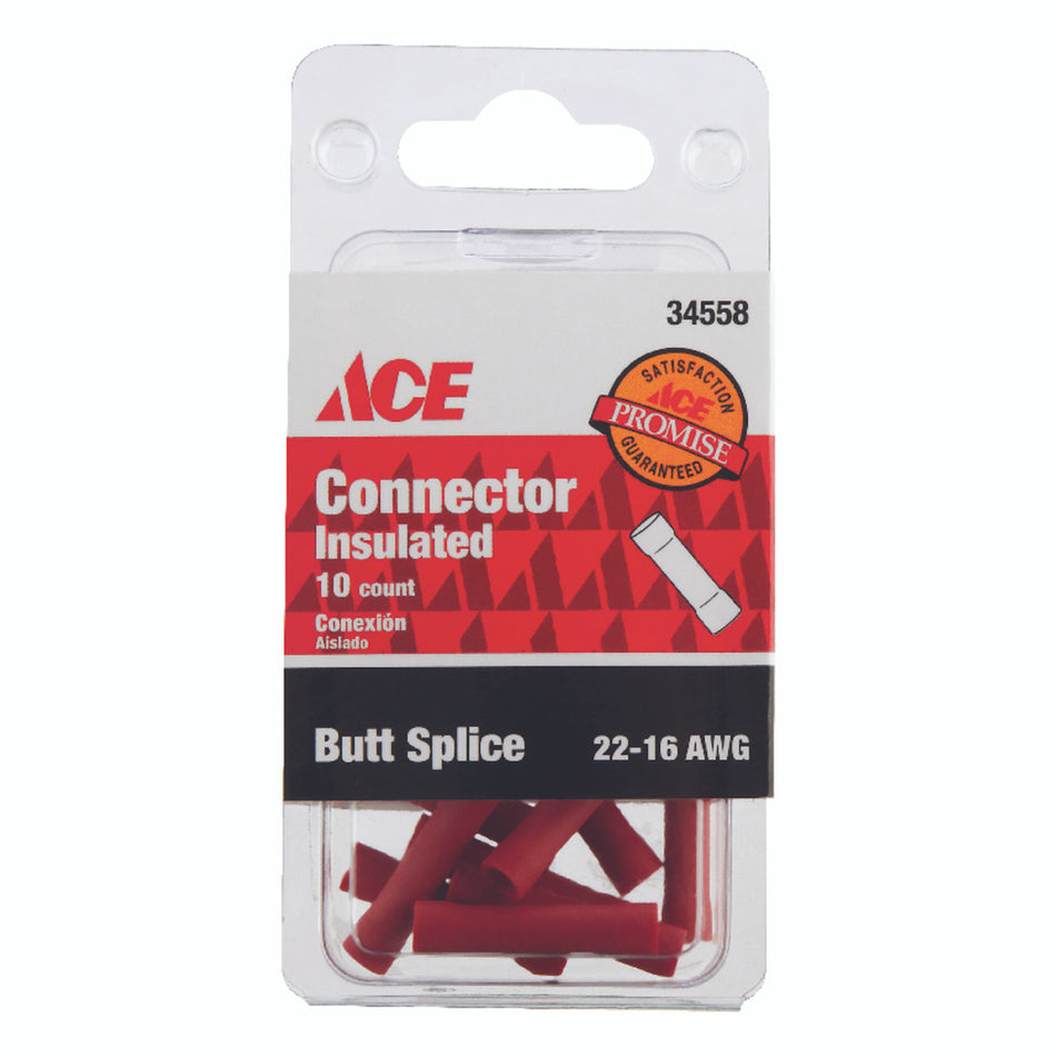 CONNECTOR BUTT INSULATED 22-16 AWG PACK 10