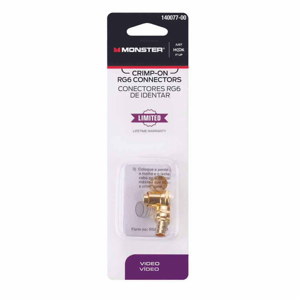 CONNECTOR CRIMPER RG6 2 PACK