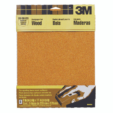 Sand Paper 9 X 11 Garnet Assorted 5 Pack