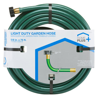 Home Plus 5/8 in. Dia. x 75 ft. L Light-Duty Green Vinyl Hose