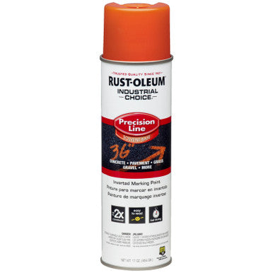 Rust-Oleum Industrial Choice Alert Orange Field Marking Paint 17 ounce Solvent Base