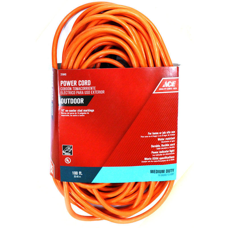 CORD EXTENSION 14/3 SJTW 100 FOOT