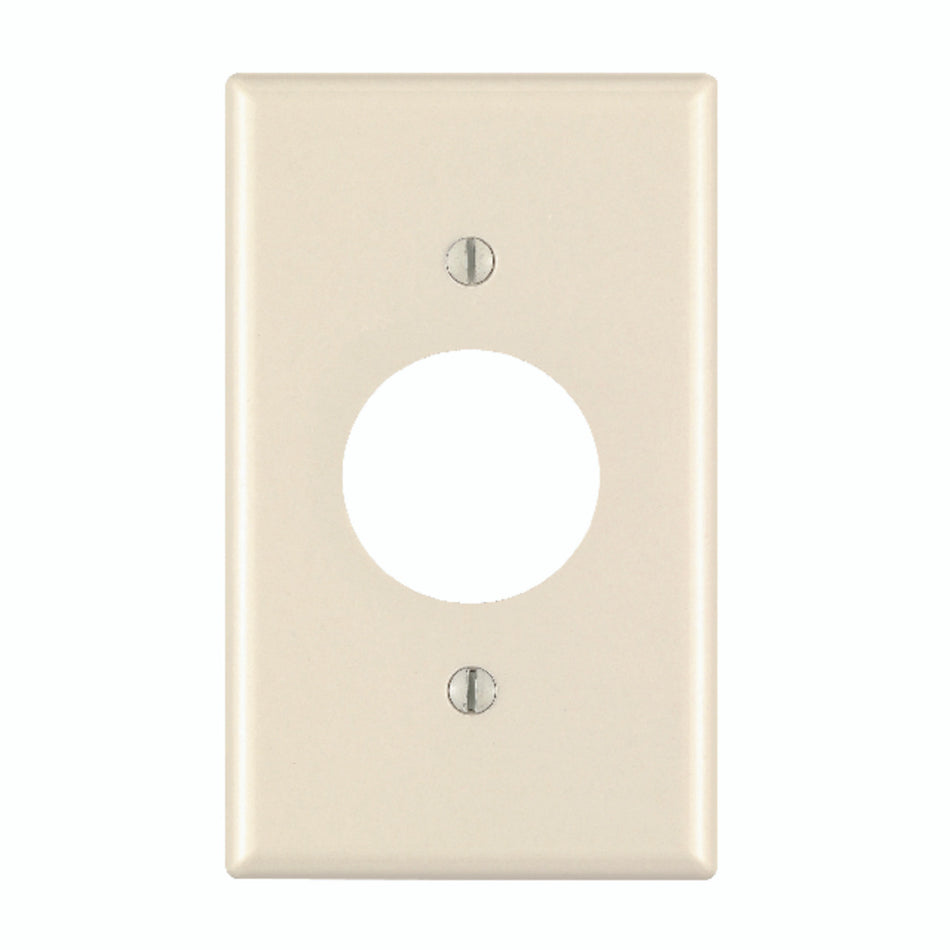 RECEPTICAL PLATE 1 GANG SINGLE ALMOND