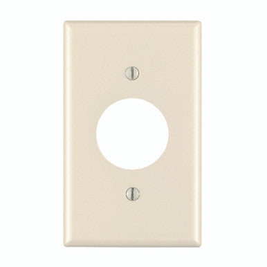 Receptical Plate 1 Gang Single Almond