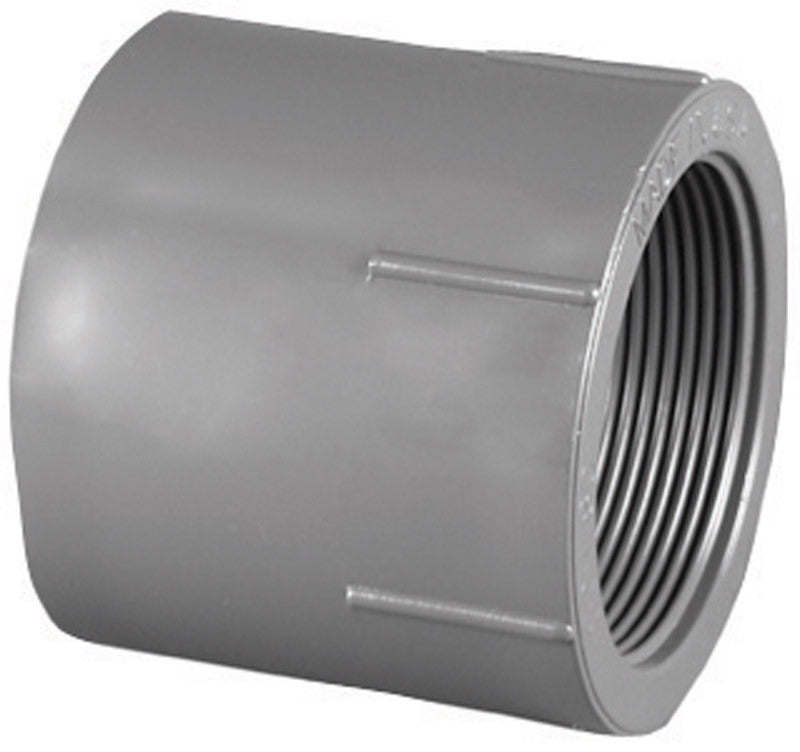 Charlotte Pipe Schedule 80 3/4 in. Slip x 3/4 in. Dia. FPT PVC Pipe Adapter