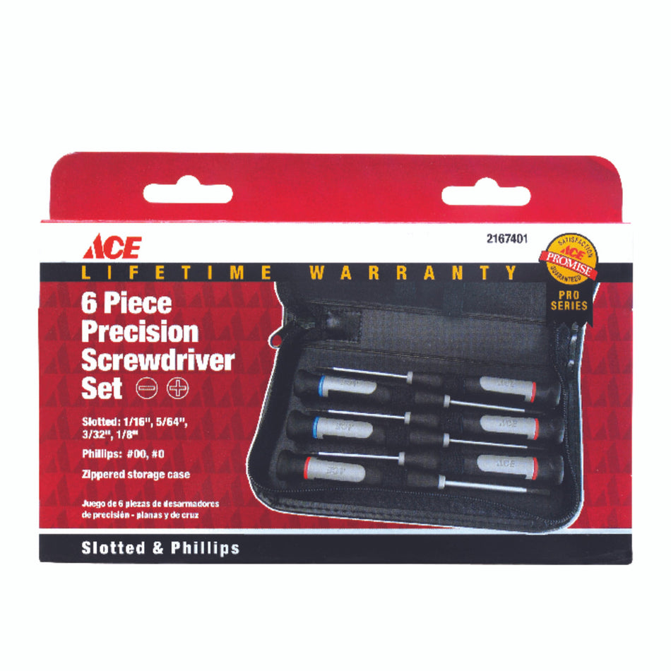 PRECISION SCREW 6 PIECE SET ACE