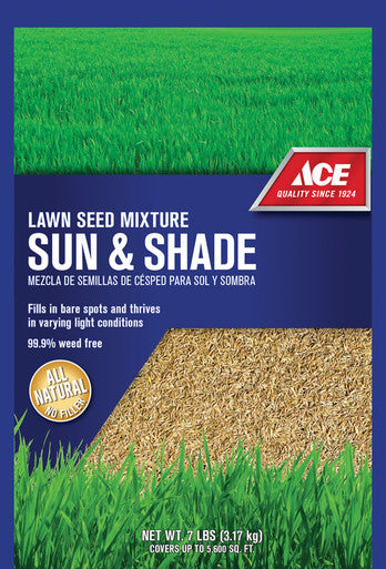Ace Mixed Sun/Shade Lawn Seed Mixture 7 lb.