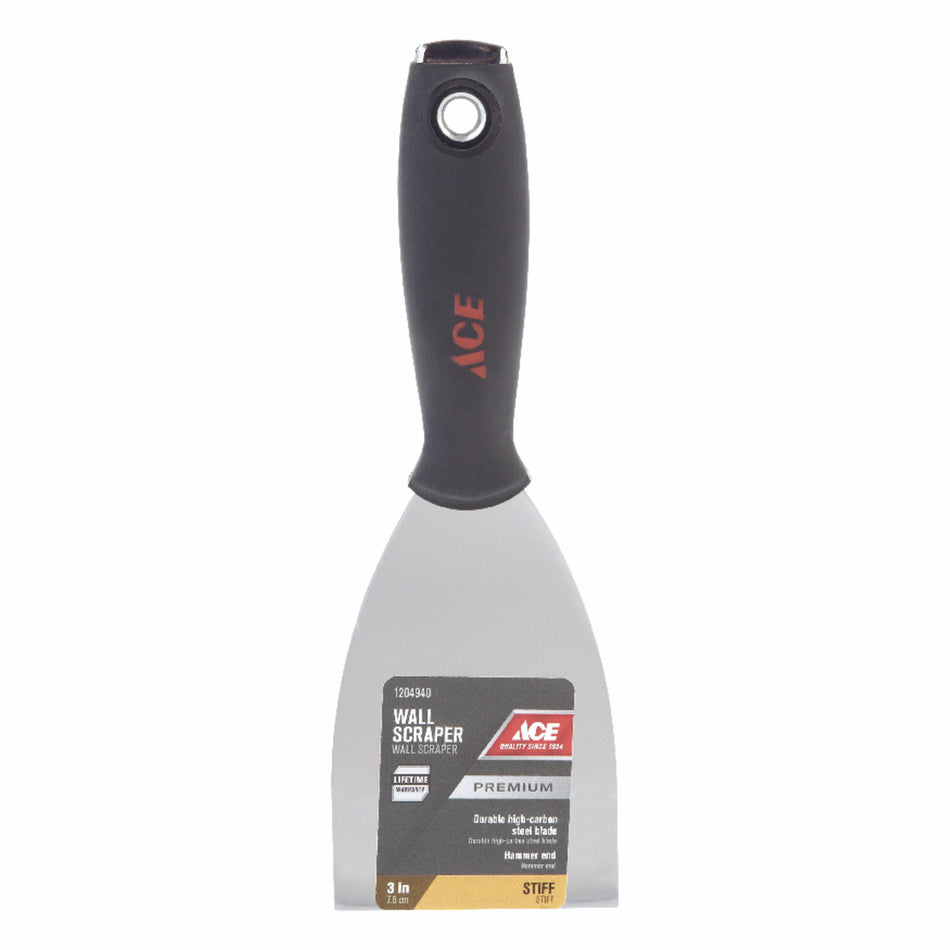 Ace 3 in. W Carbon Steel Stiff Wall Scraper