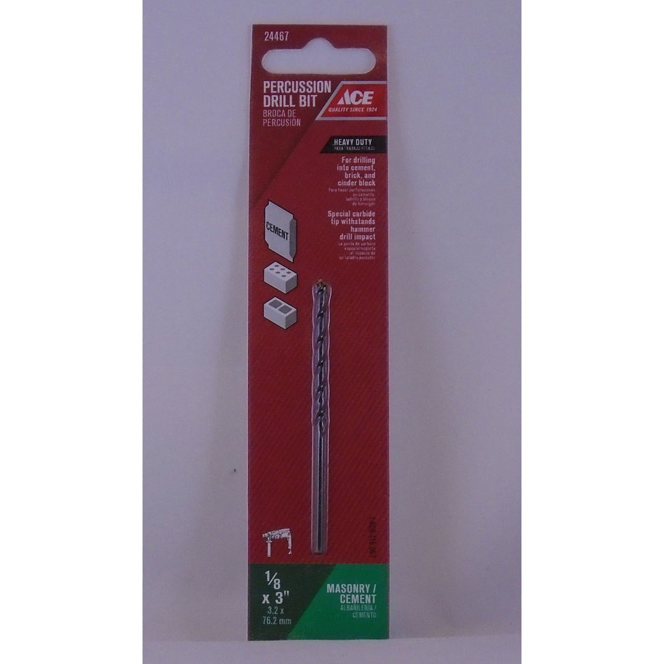 BIT DRILL PERCUSSION 1/8 X 3