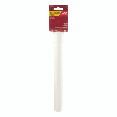 Ace 1-1/4 In. Dia. X 12 In. L Polypropylene Extension Tube