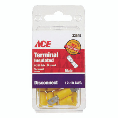 Disc Male Insulated 12-10 AWG 8 Pack