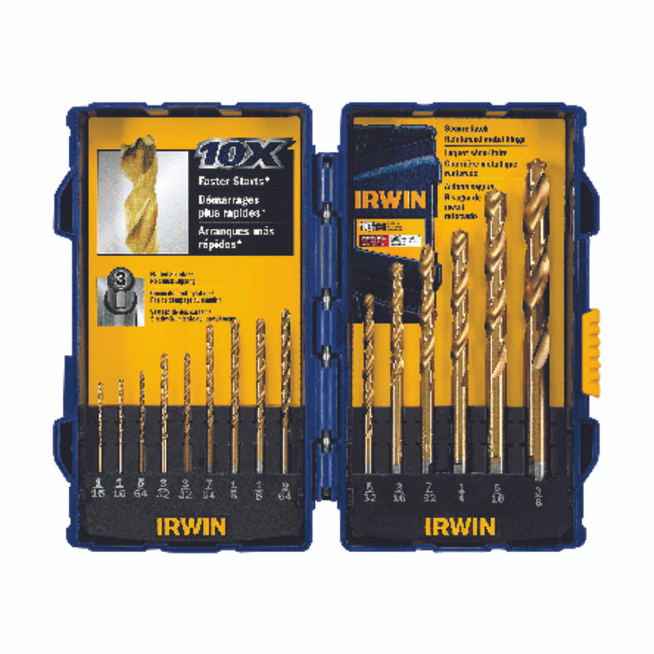 DRILL BIT TITANIUM 15 PIECE