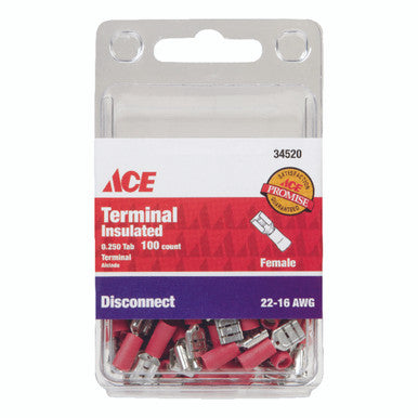 Disc Female Insulated 22-16 AWG 250 Tab